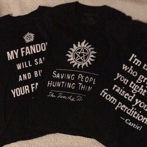 SOLD ❗️3 Supernatural Shirts